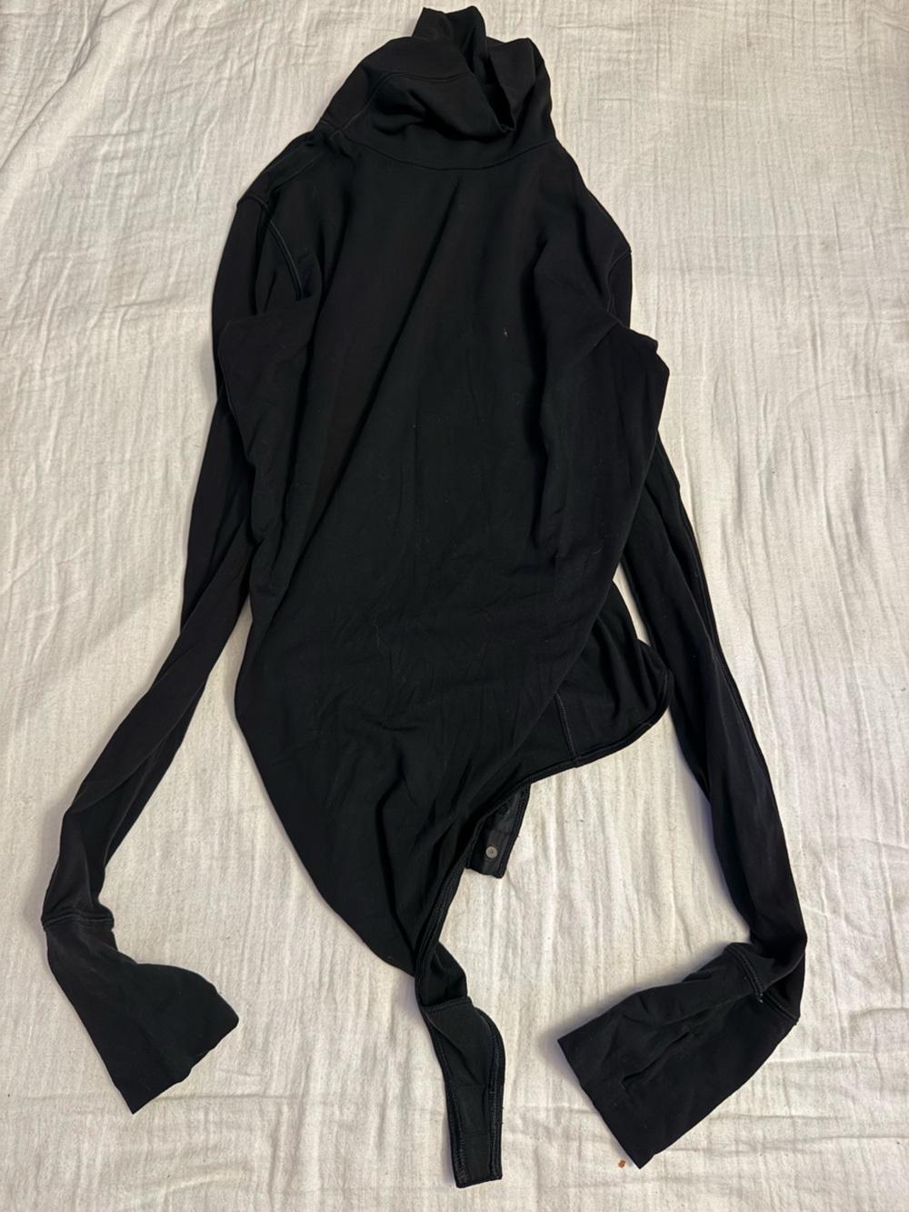 lululemon athletica Black Hooded Long Sleeve Top